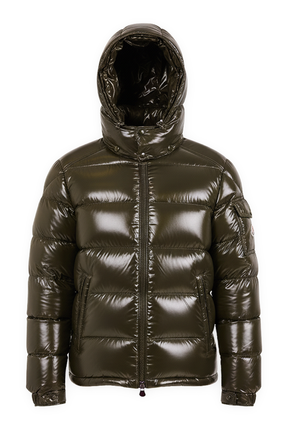 תמונה קידמית של מעיל פוך קצר