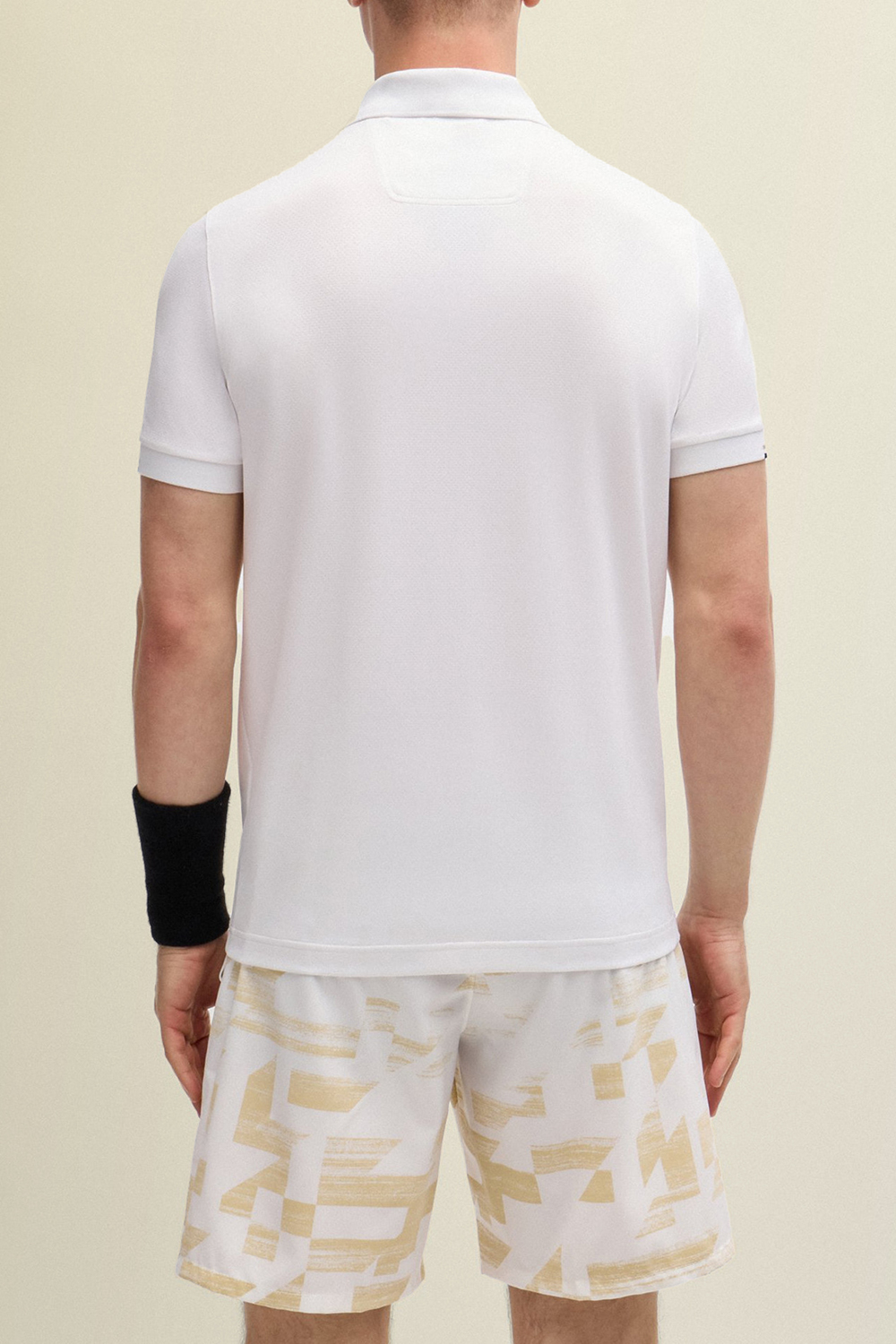 תמונת דוגמן אחורית של בוס X מתאו ברטיני חולצת פולו סלים