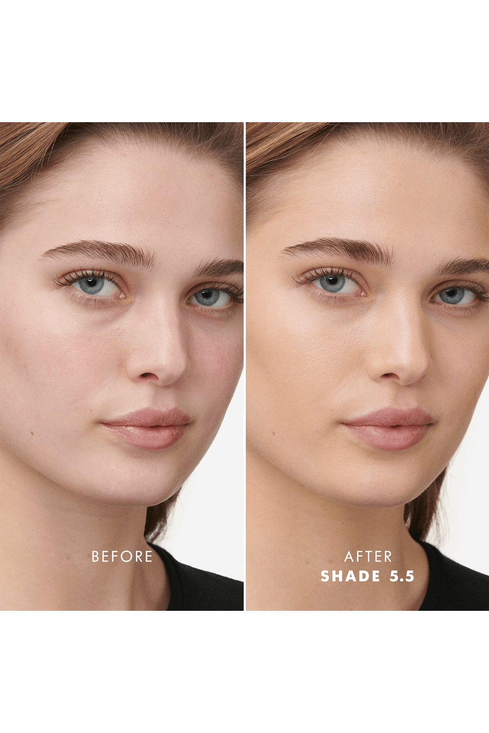 תמונת פנים של פודרה לומינוס סילק גלואו פיוז'ן למראה זוהר 5.5