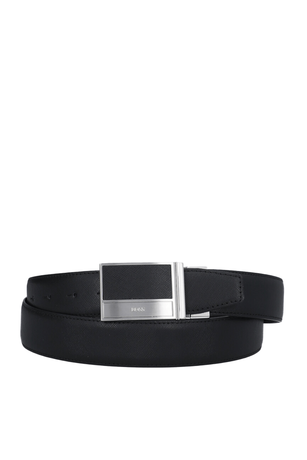 תמונה אחורית של חגורת עור