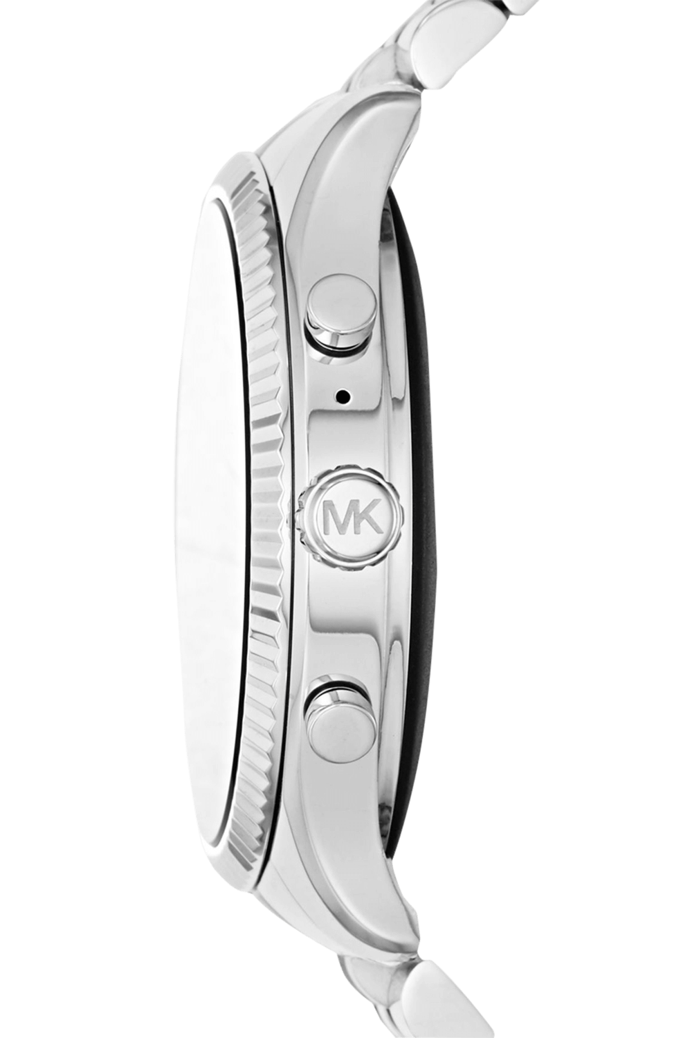 תמונת תקריב של Access Lexington 2 Silver Tone Smartwatch In Silver