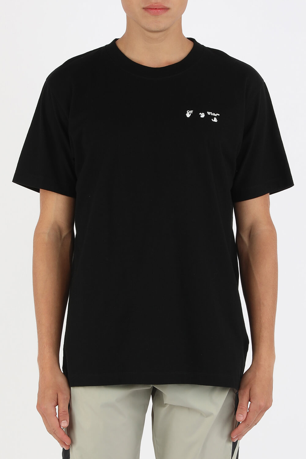 חולצת טי עם לוגו בצבע שחור OFF WHITE