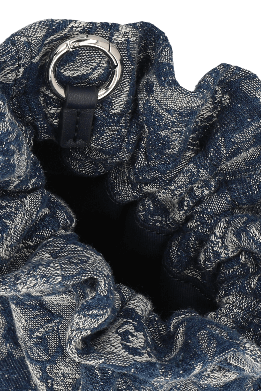 תמונת פנים של תיק יד דנים פרחוני