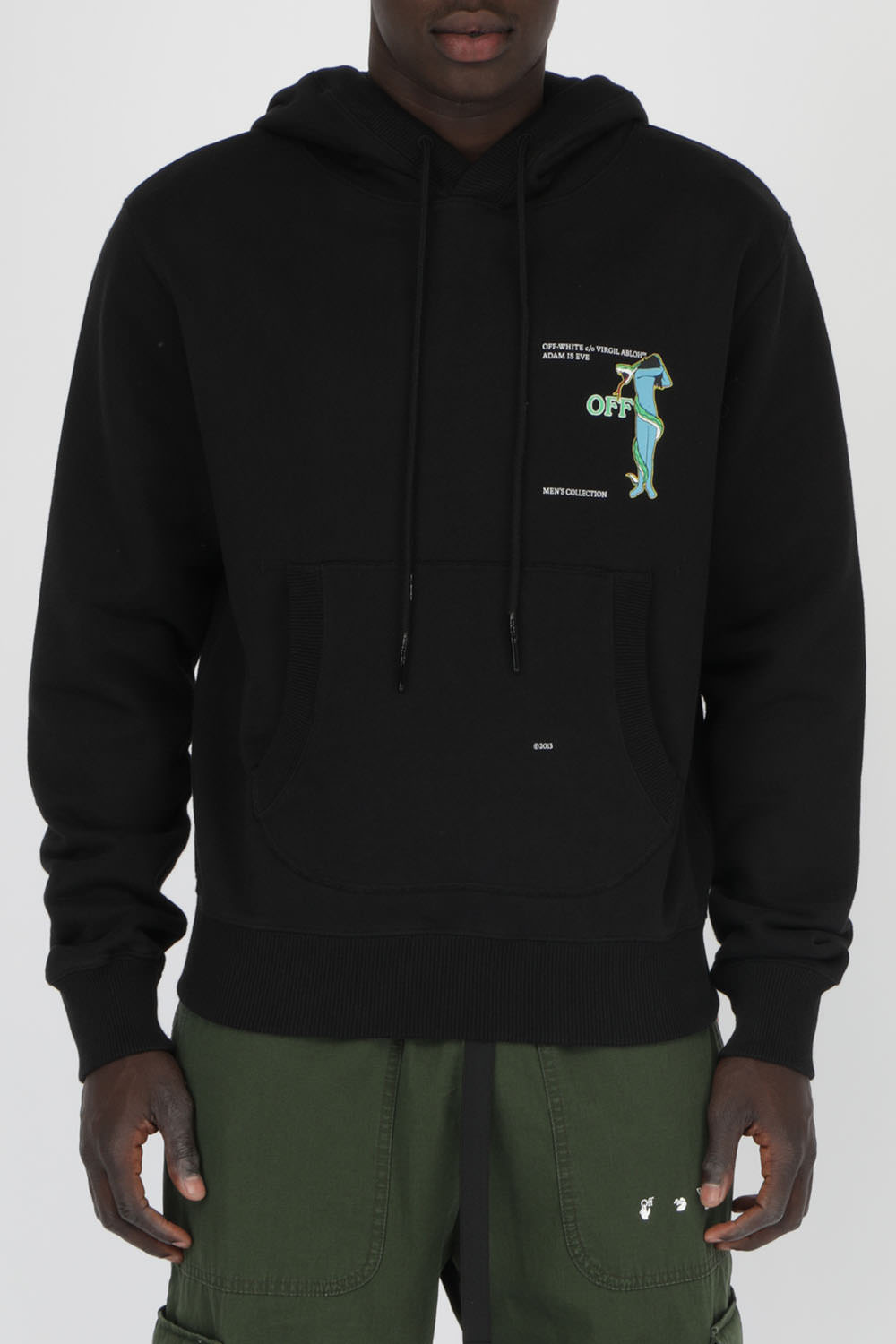 תמונת דוגמן קידמית של Adam is Eve Hoodie in Black