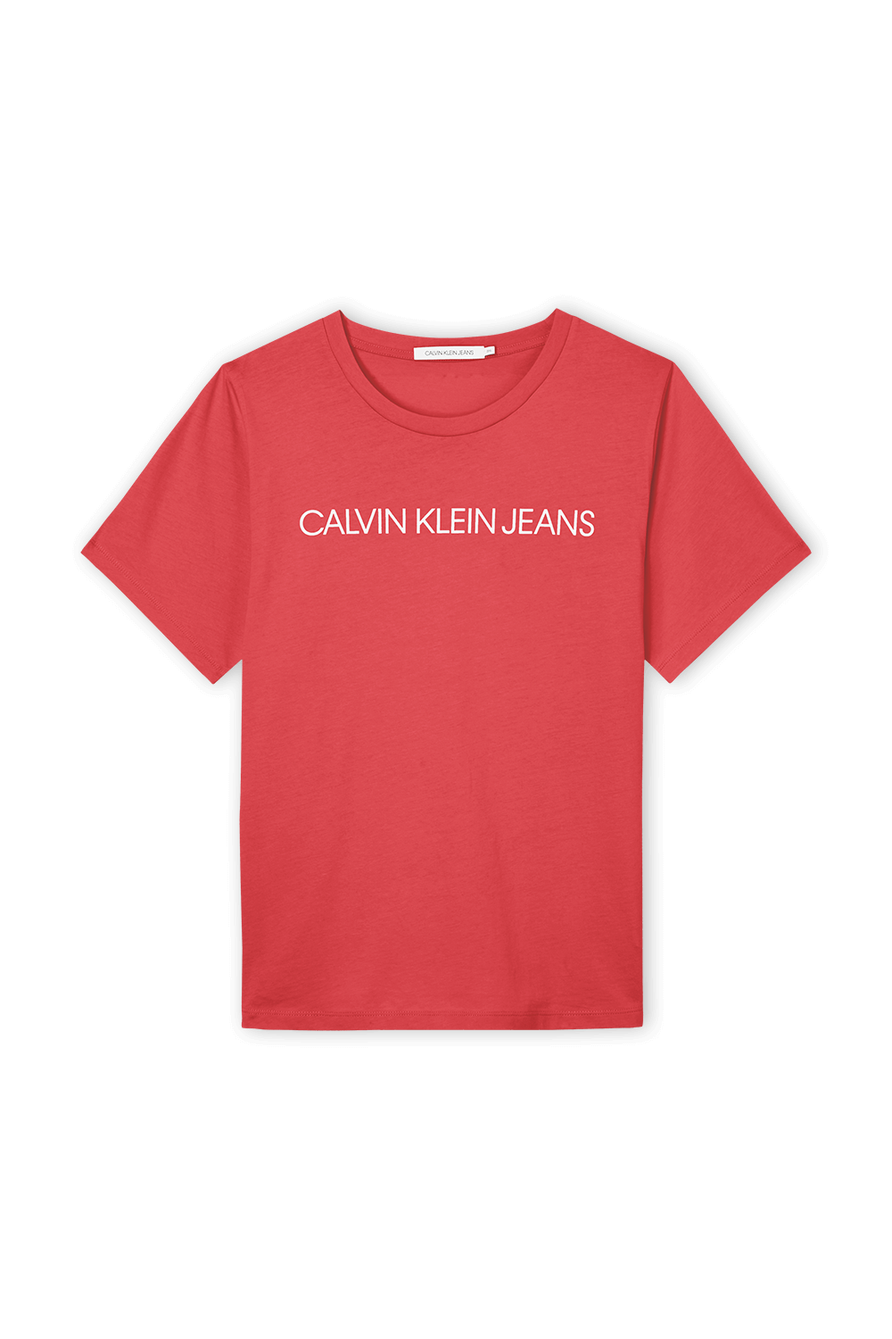 חולצת טי פלאס סייז עם לוגו באדום CALVIN KLEIN