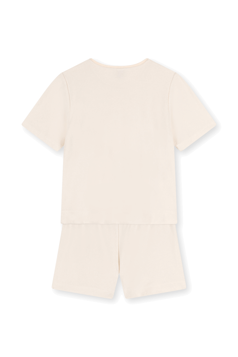 תמונת תקריב של סט פיג'מה קצרה