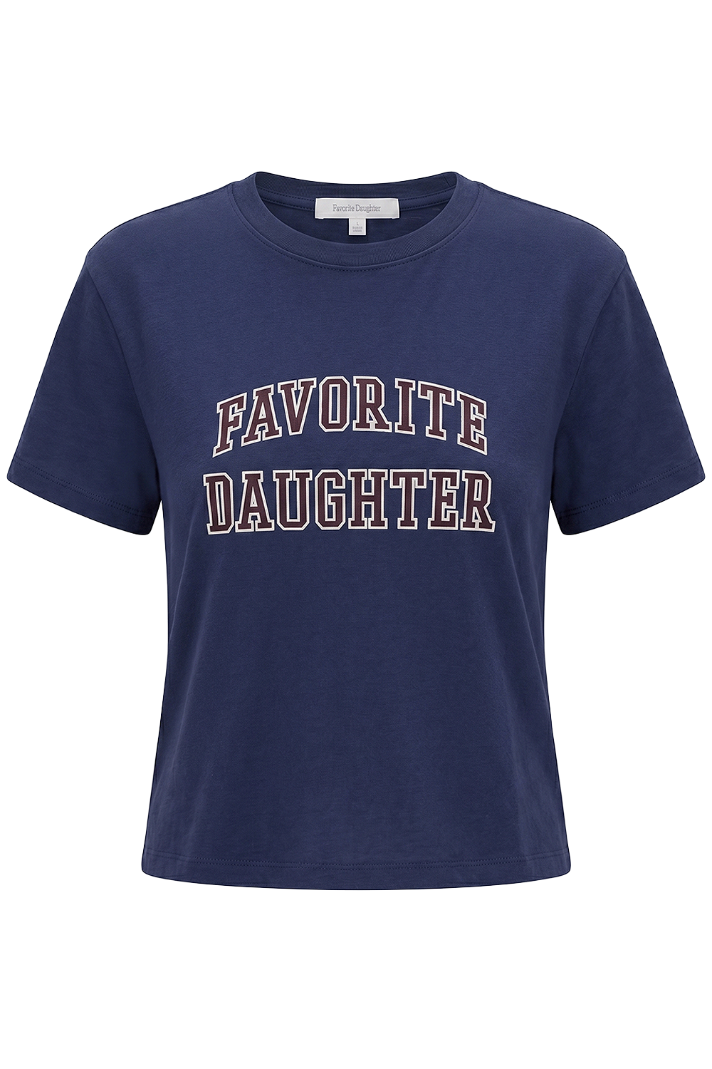 תמונה קידמית של חולצת טי בגזרת קרופ