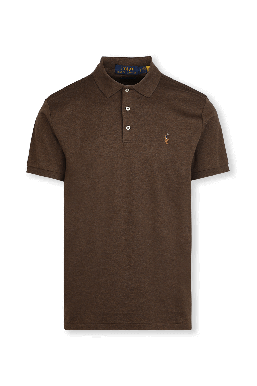 תמונה קידמית של Logo Polo Shirt in Brown