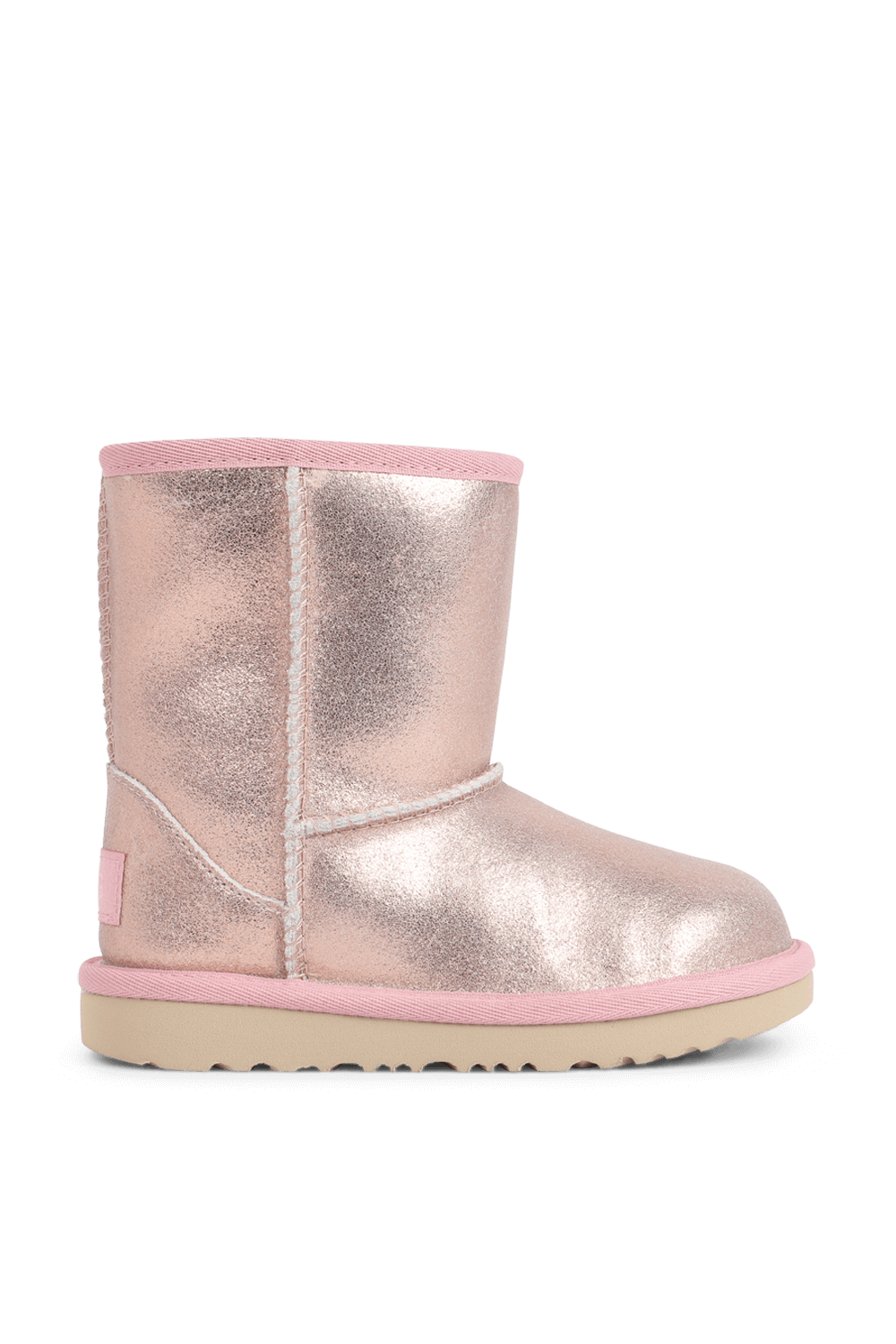 תמונה קידמית של מידות 22-30 מגפיים קלאסיות קצרות בגוון ורוד זוהר