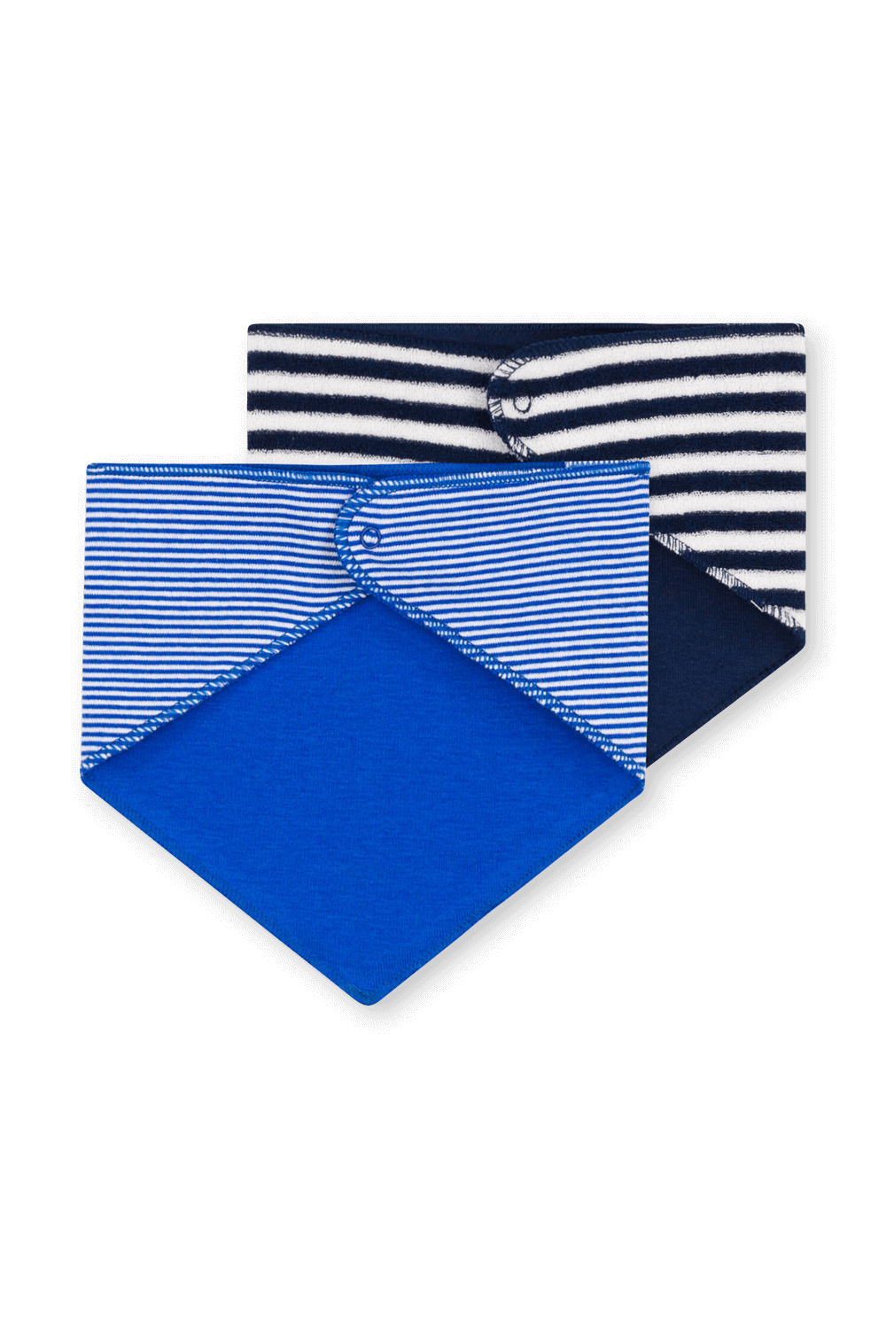 תמונה אחורית של מארז שני סינרים עם פסים מכותנה