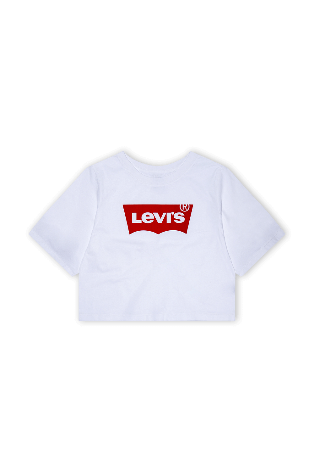 חולצת טי קרופ עם הדפס לוגו - גילאי 2-4 LEVI`S KIDS