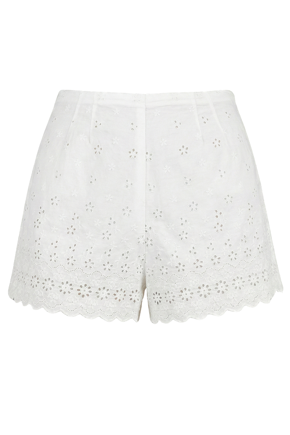 תמונה קידמית של מכנסיים קצרים תחרה