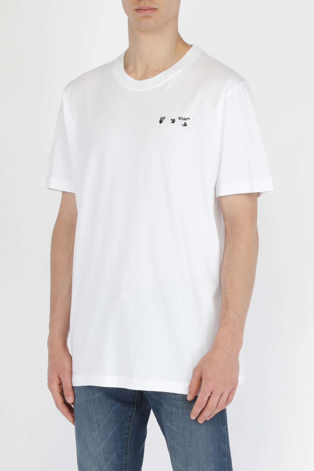 Slim Fit Logo Tee in White OFF WHITE
