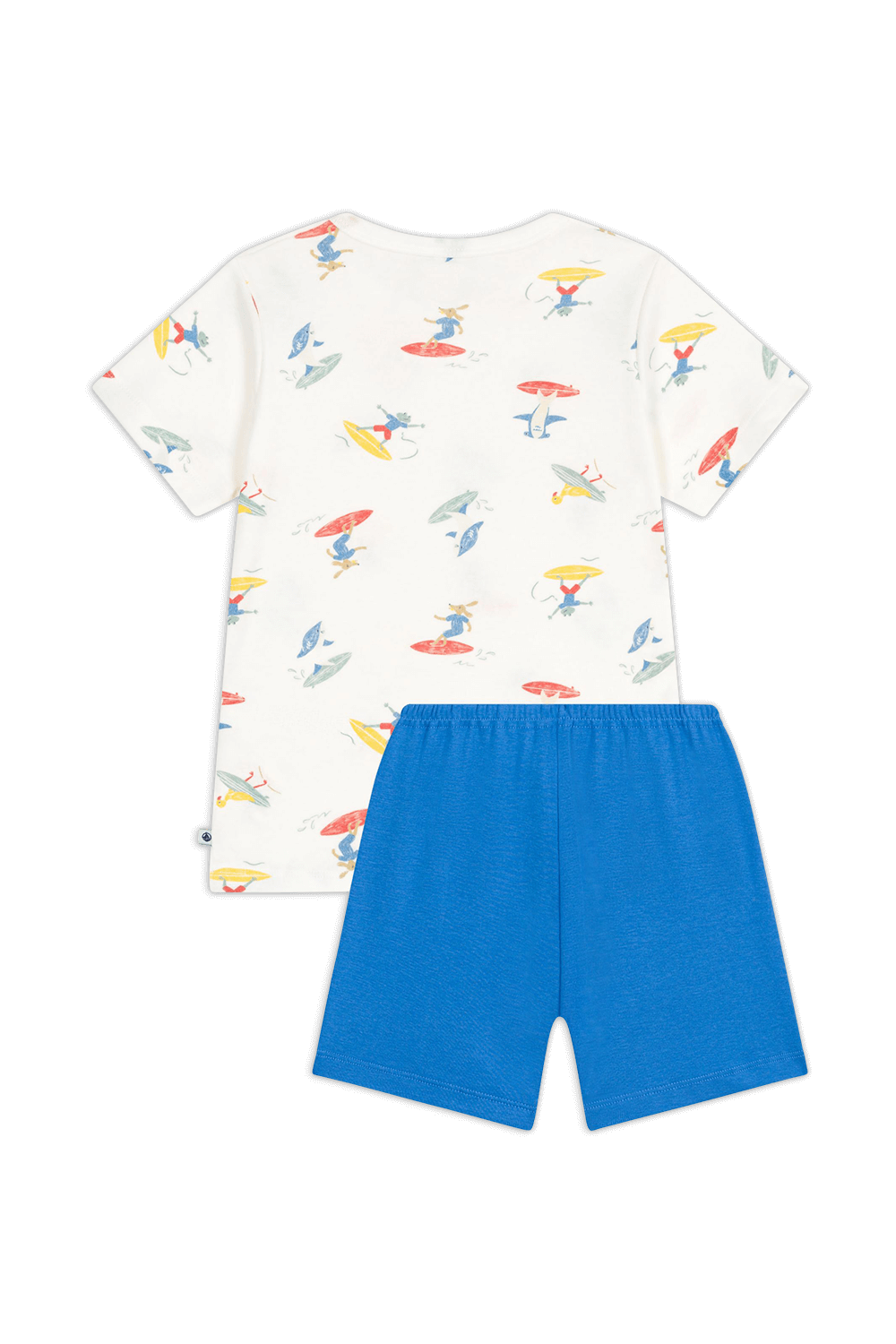 תמונה אחורית של סט פיג'מה מכנסיים וחולצה - גילאי 6-12 שנים