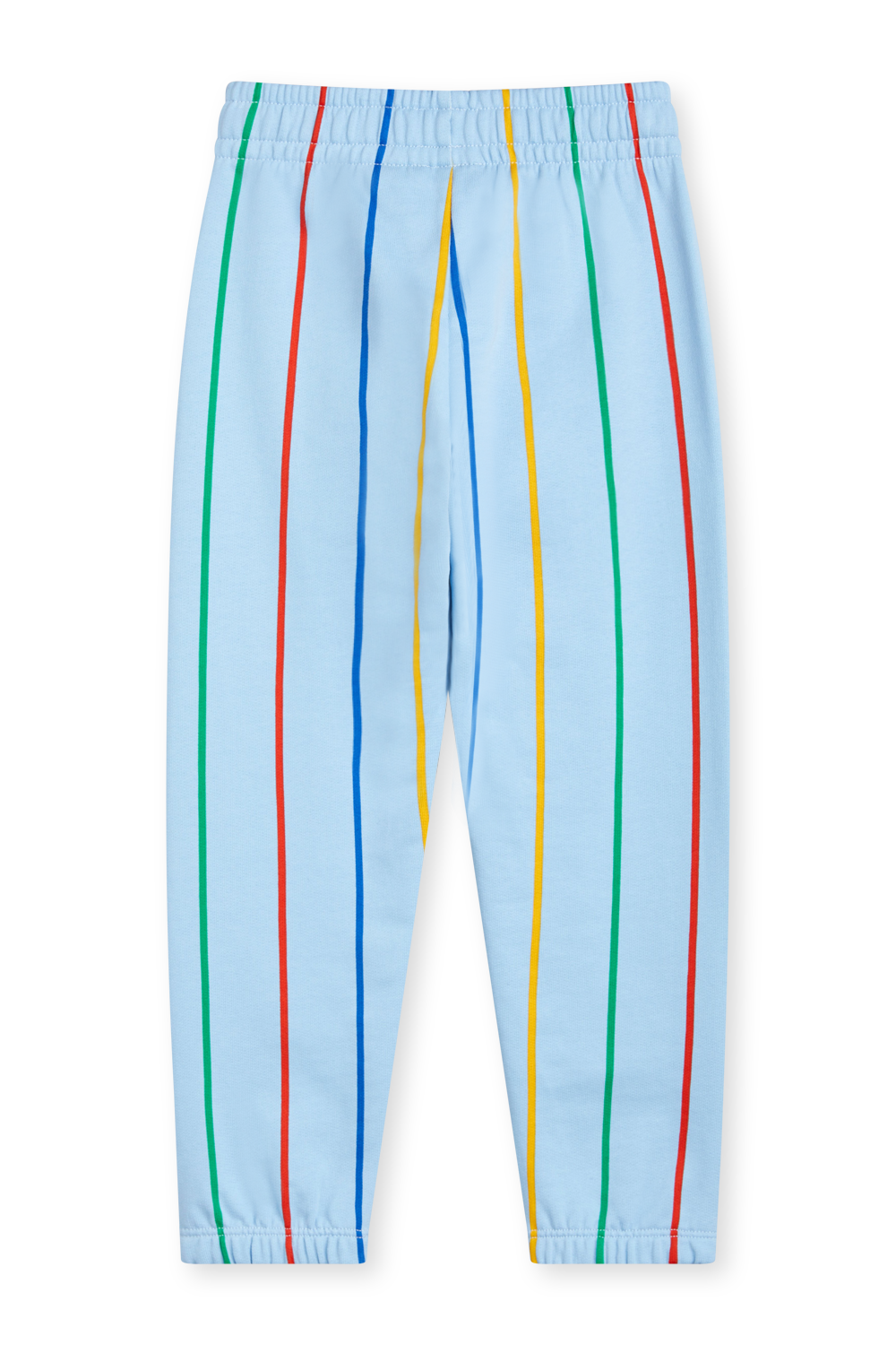 תמונה אחורית של מכנסיים ארוכים עם פסים צבעוניים