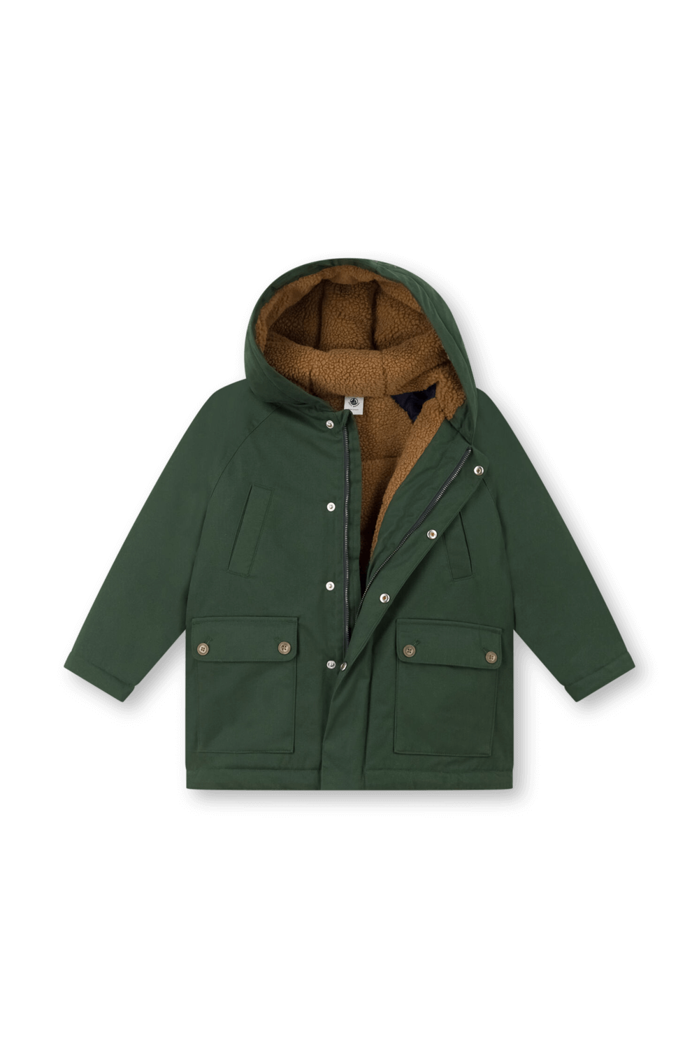 תמונה אחורית של מעיל עם קפוצ'ון - גילאי 3-4 שנים