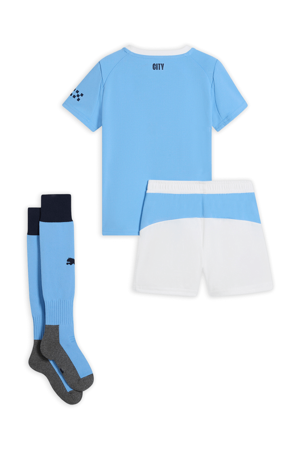 תמונה אחורית של מדי כדורגל מנצ׳סטר סיטי 2025-26 - גילאי 2-6 שנים