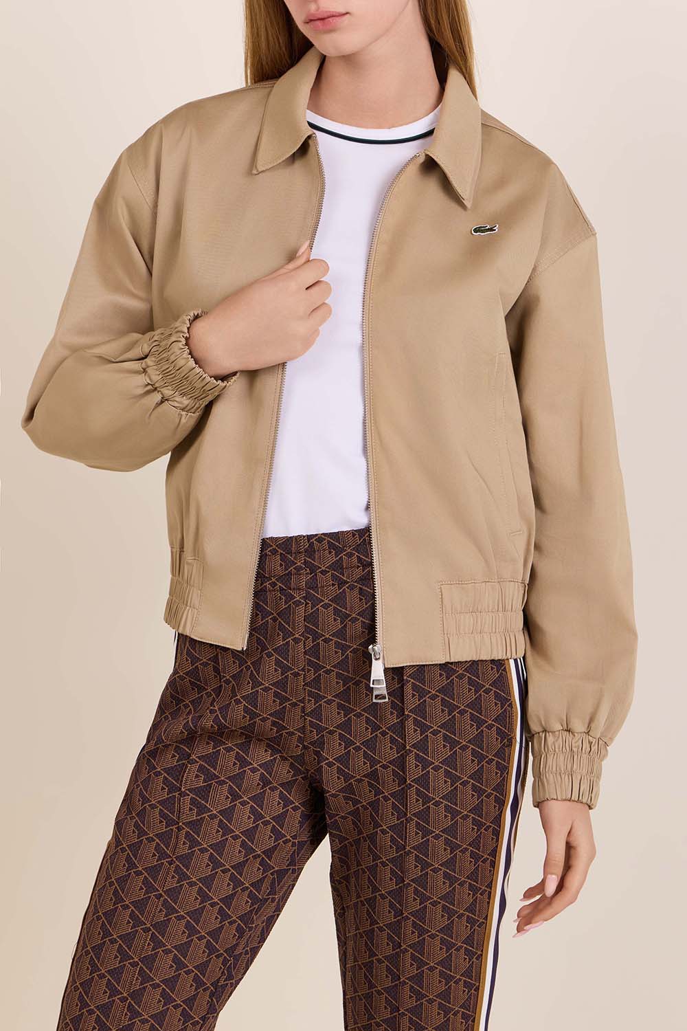 תמונת דוגמן קידמית של ז'קט כותנה