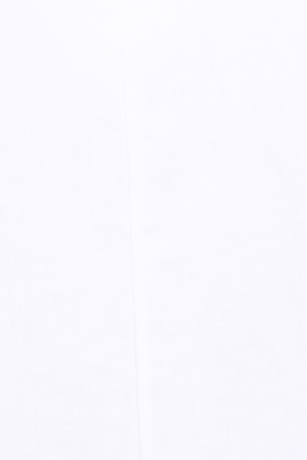 תמונה אחורית של שמלת מיני מפשתן עם צווארון וי