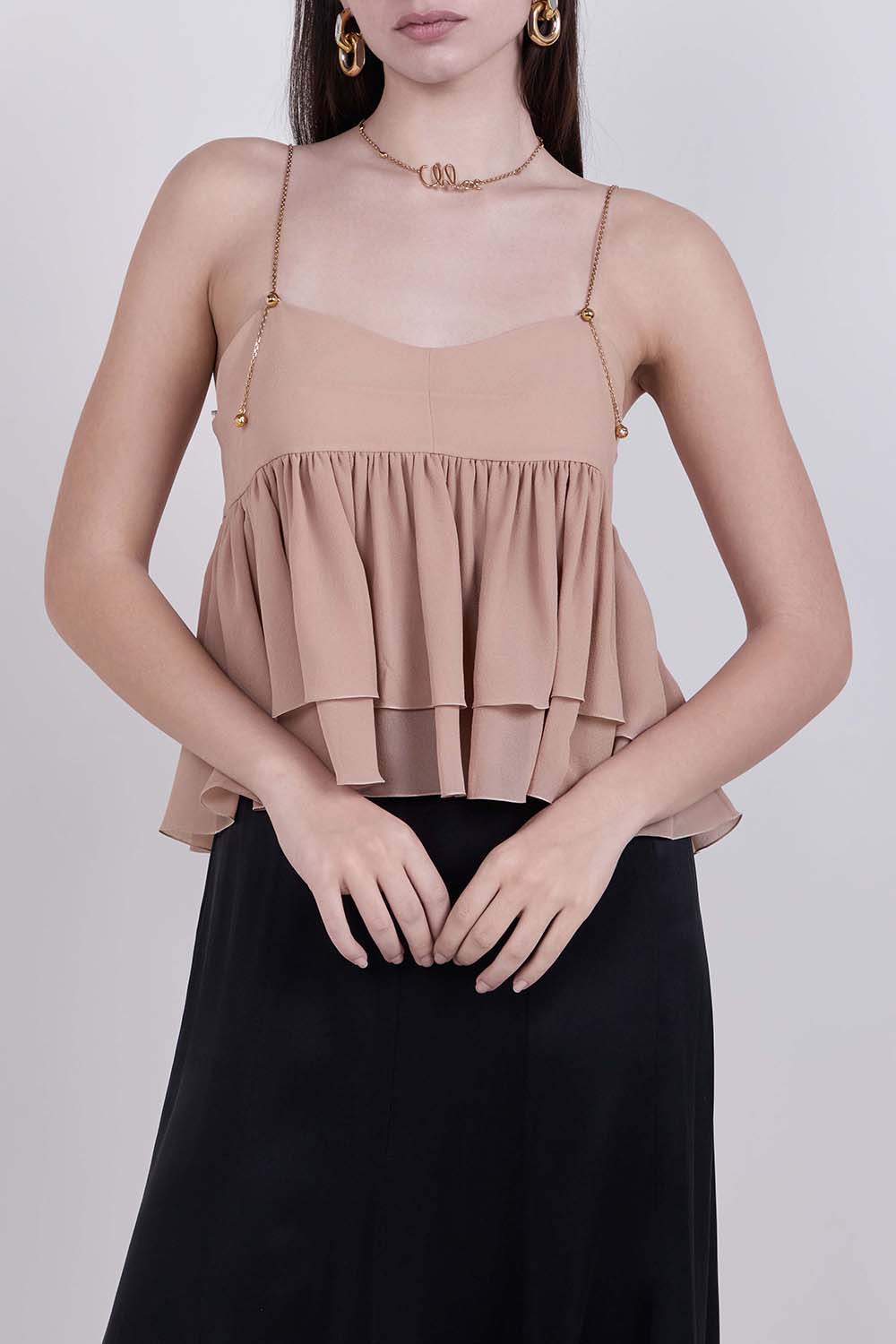 תמונת דוגמן קידמית של טופ מלמלות משי