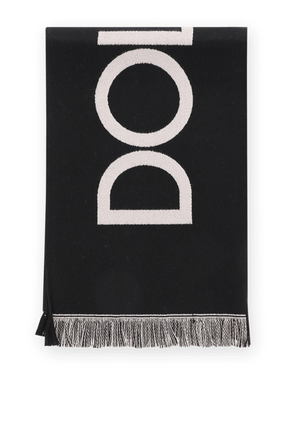 Dolce and Gabbana Wool Scarf in Black and White DOLCE & GABBANA