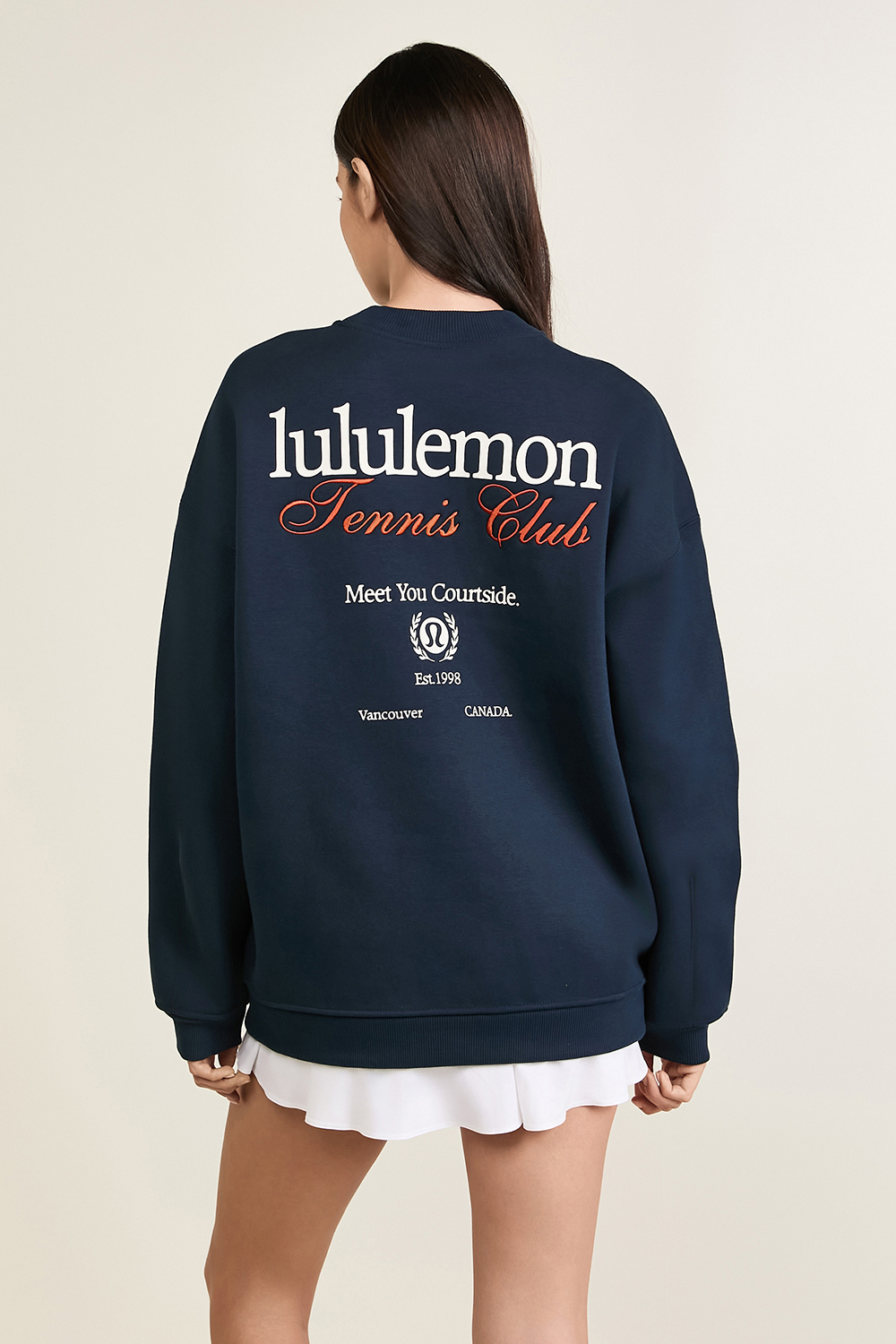 תמונת דוגמן אחורית של Heavyweight Fleece Pullover *Tennis Club