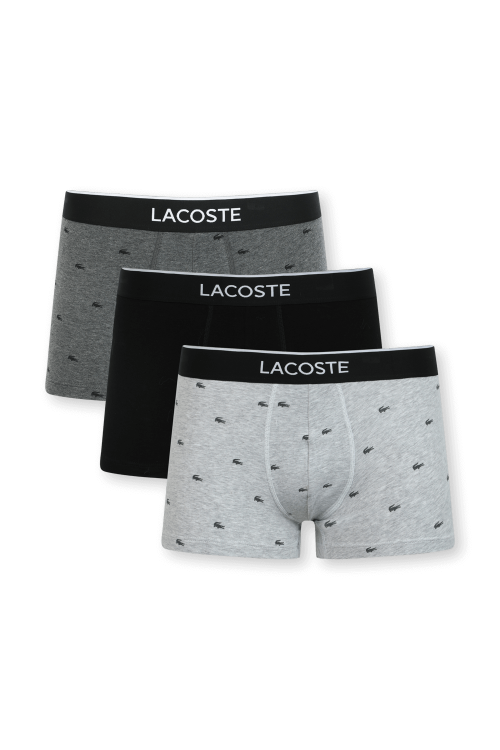 תמונה קידמית של מארז שלישיית תחתוני בוקסר עם סמל התנין אול אובר