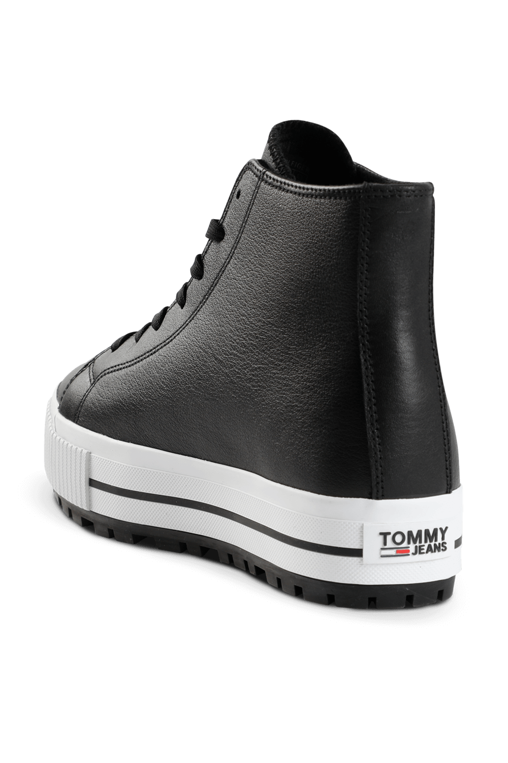 black hitop trainers