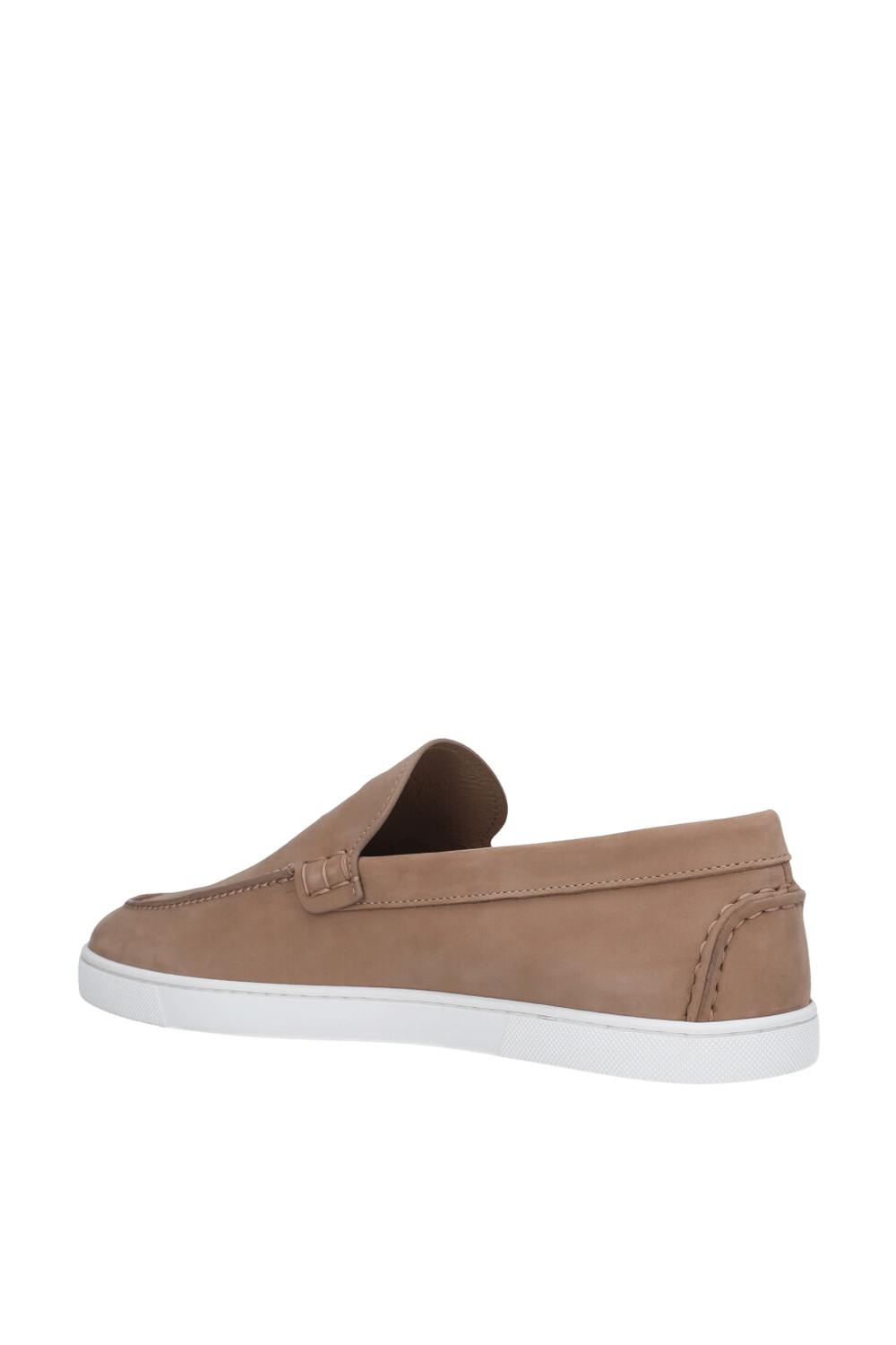 תמונה אחורית של נעלי מוקסינים עור