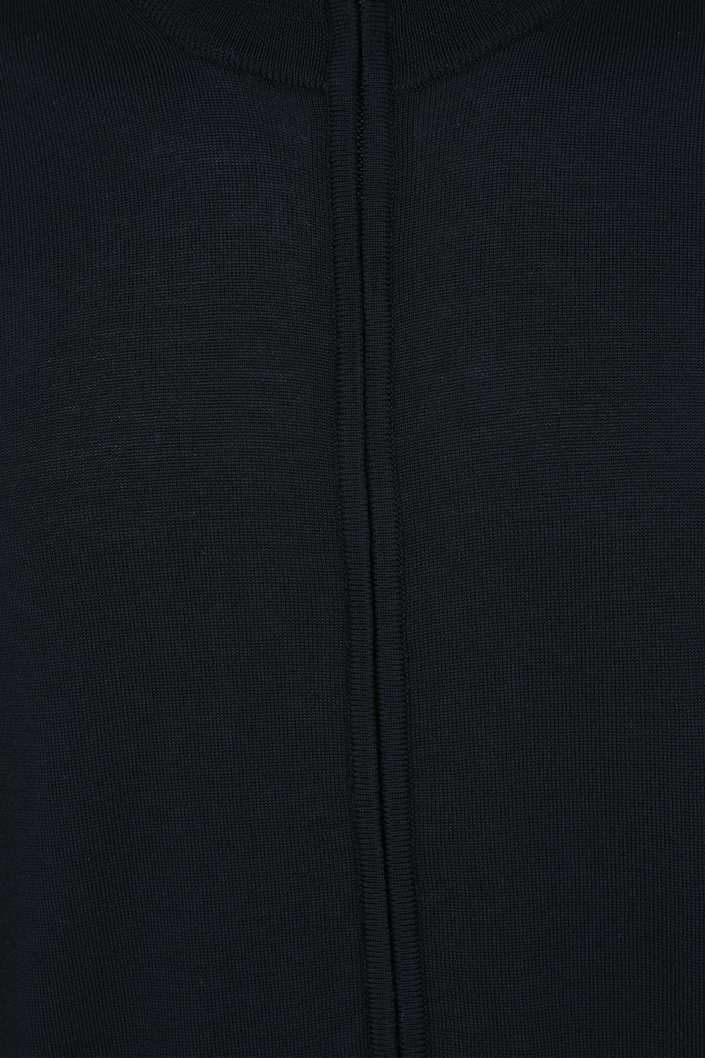 תמונה אחורית של ז'קט סרוג מצמר בגזרת סלים