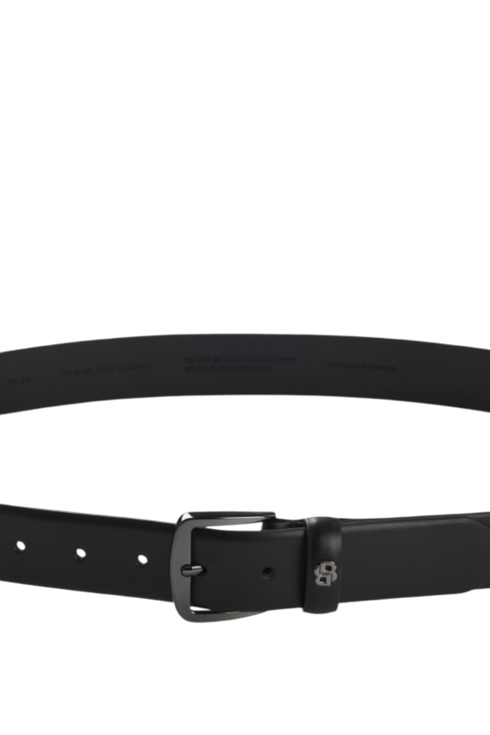 תמונה קידמית של חגורת עור