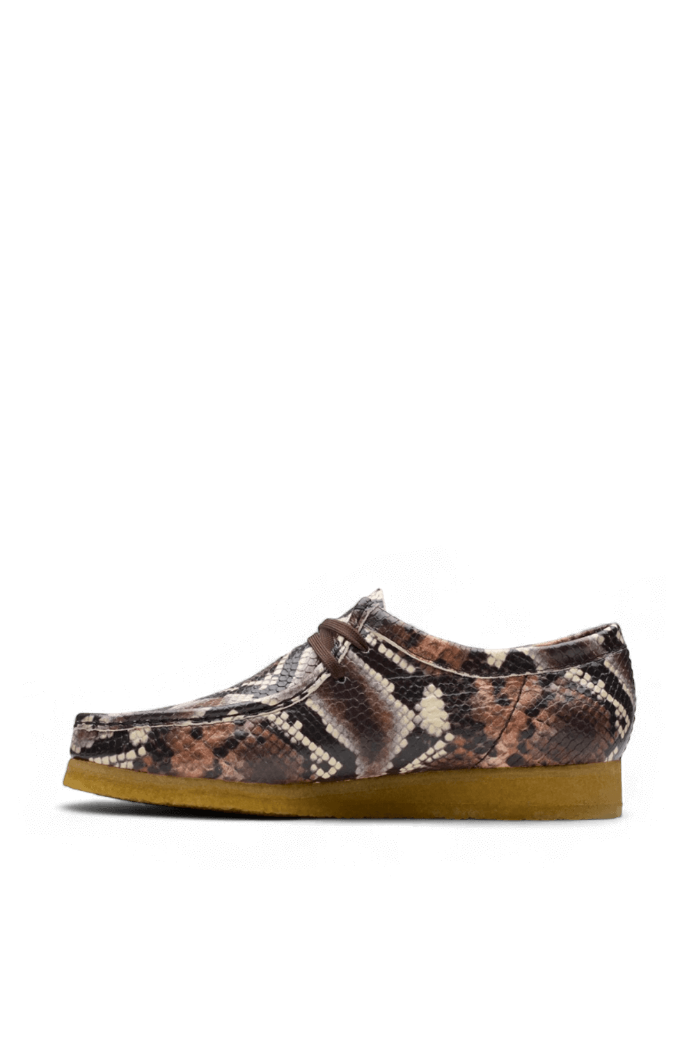 תמונה אחורית של נעלי מוקסינים וולבי נחש