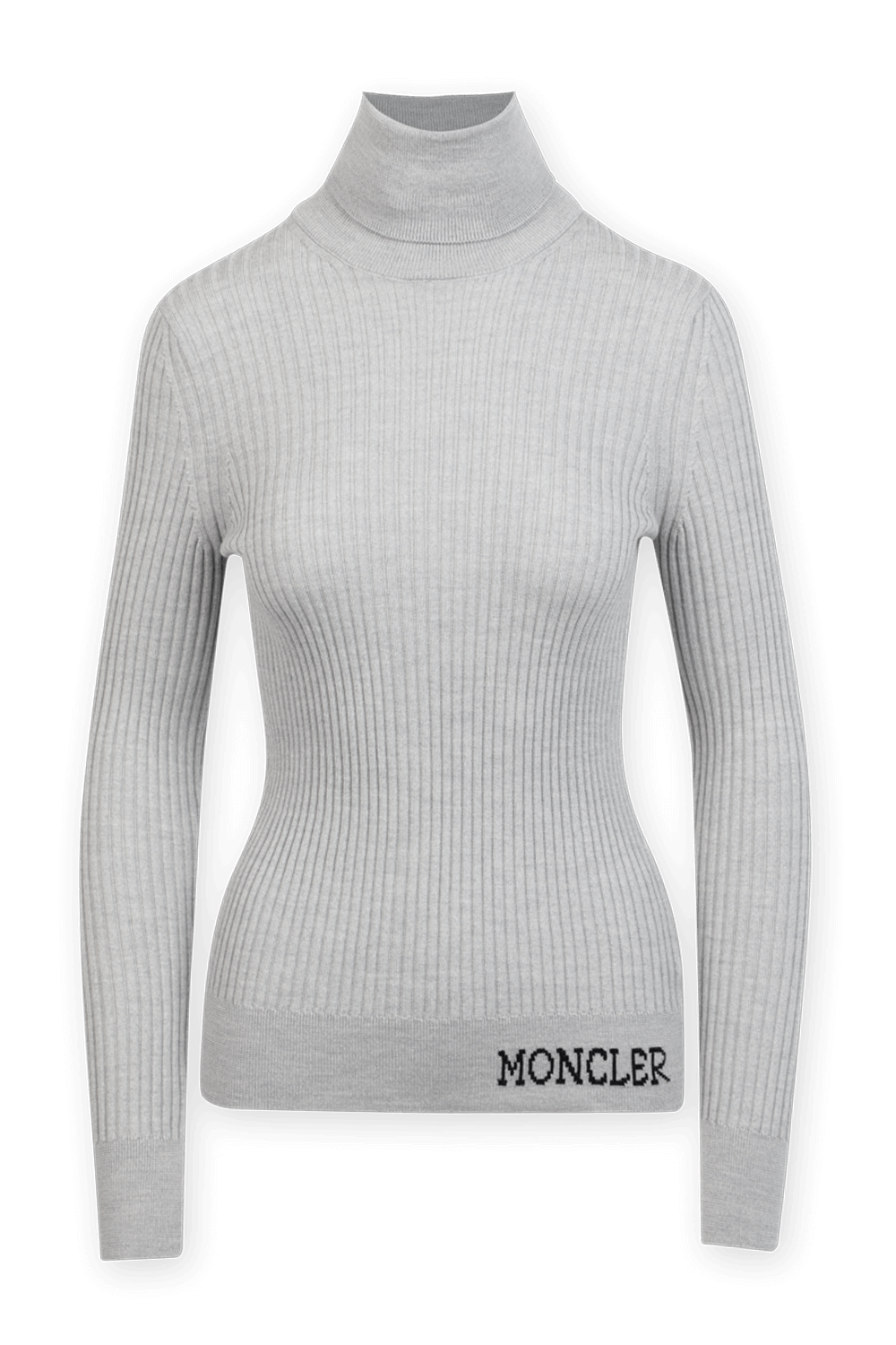 תמונה קידמית של סריג עם לוגו בצבע אפור