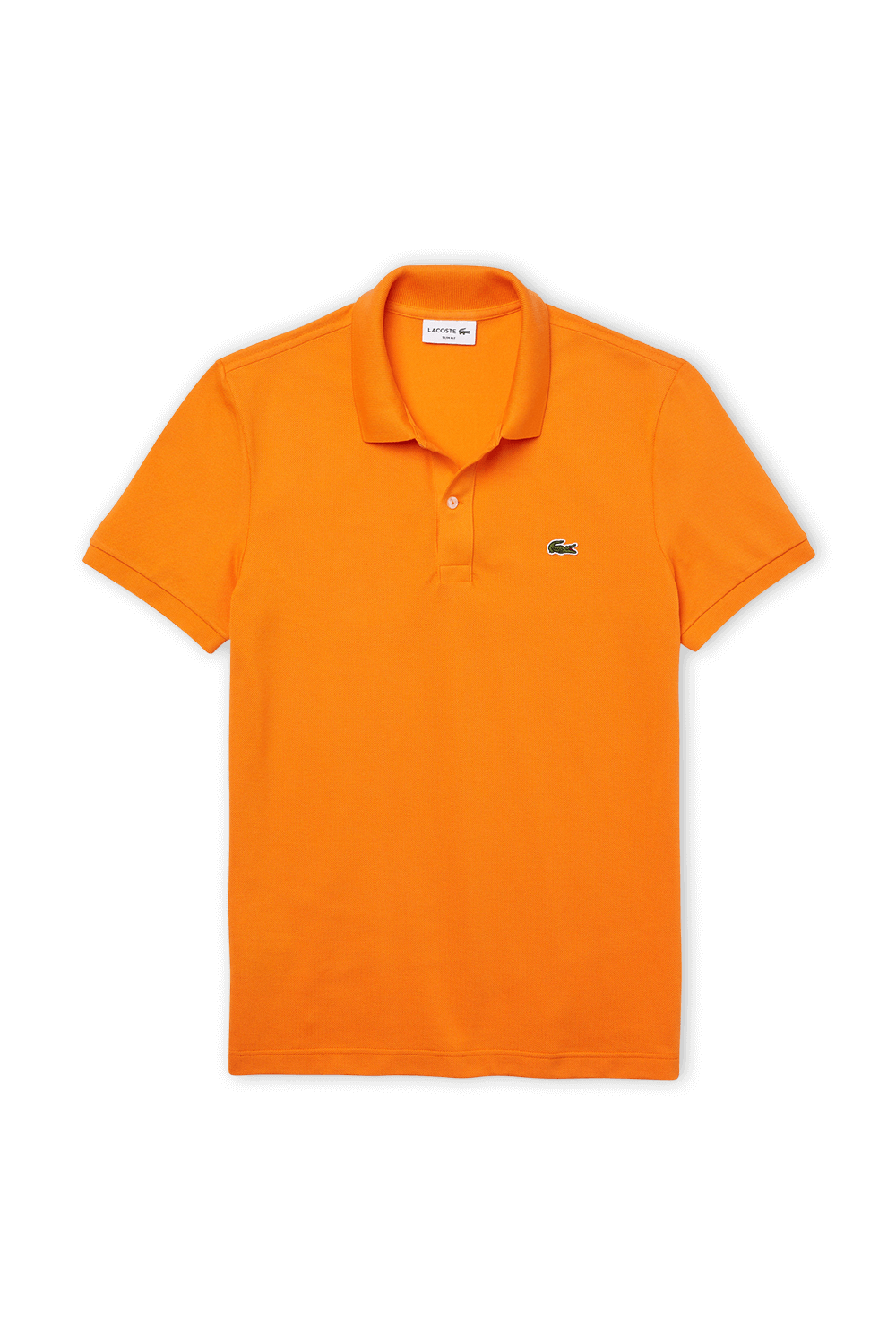 תמונה קידמית של Slim Fit Polo Shirt in Orange