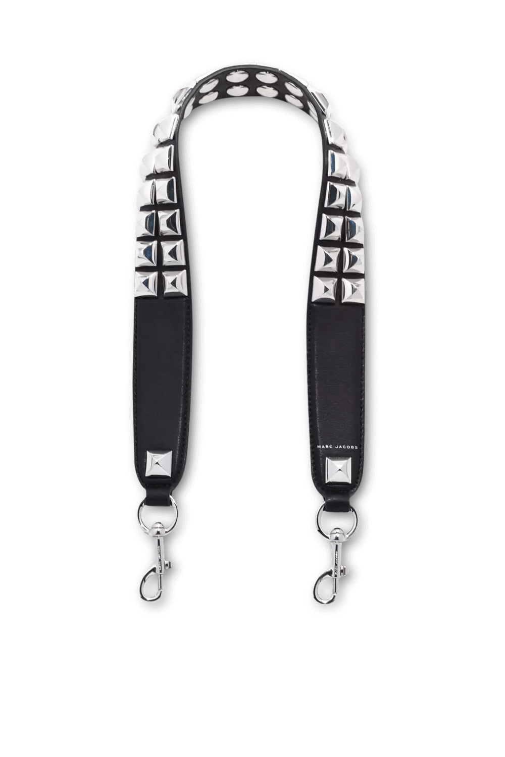 תמונה קידמית של רצועה לתיק עם ניטים