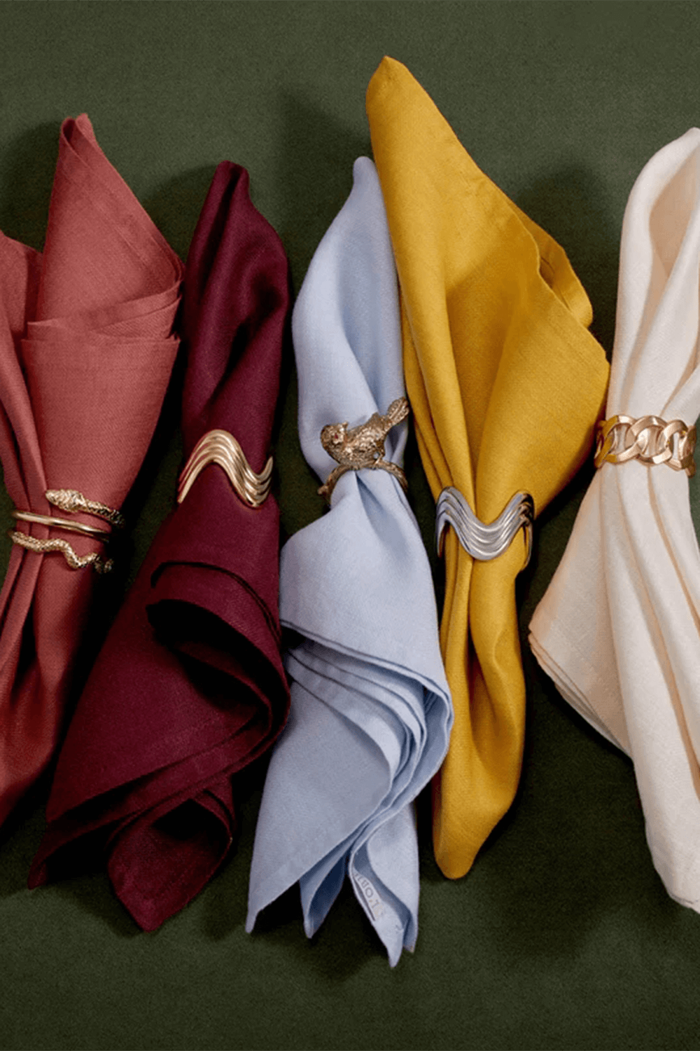 תמונה אחורית של Three Rings Tri-Color - Set of 4