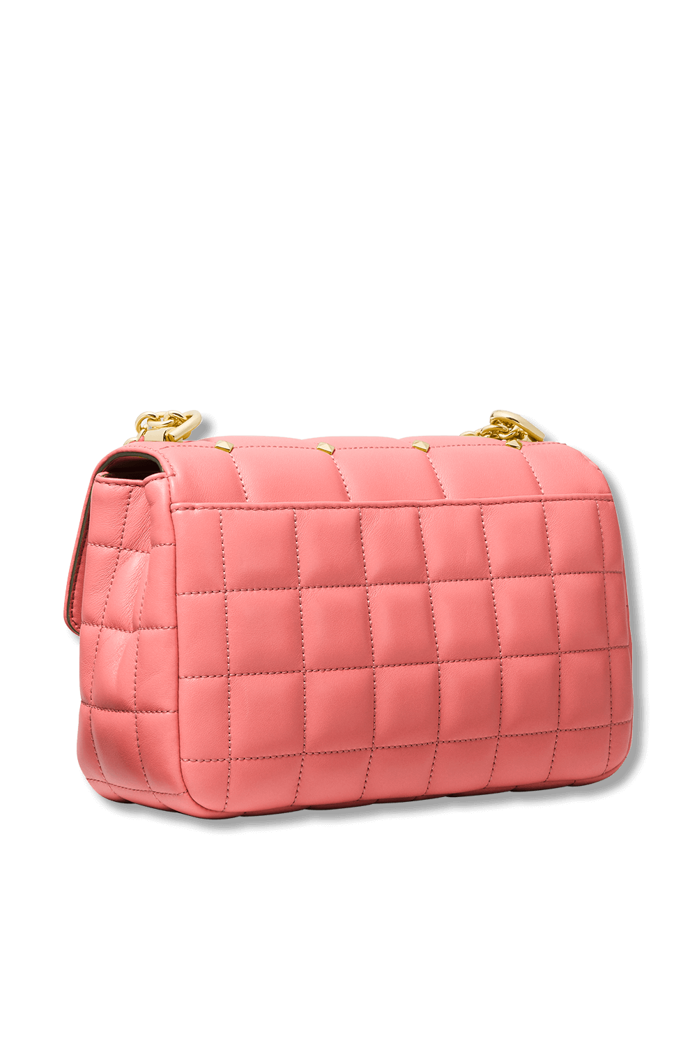 Soho Large Studded Quilted Leather Shoulder Bag In Pink MICHAEL KORS