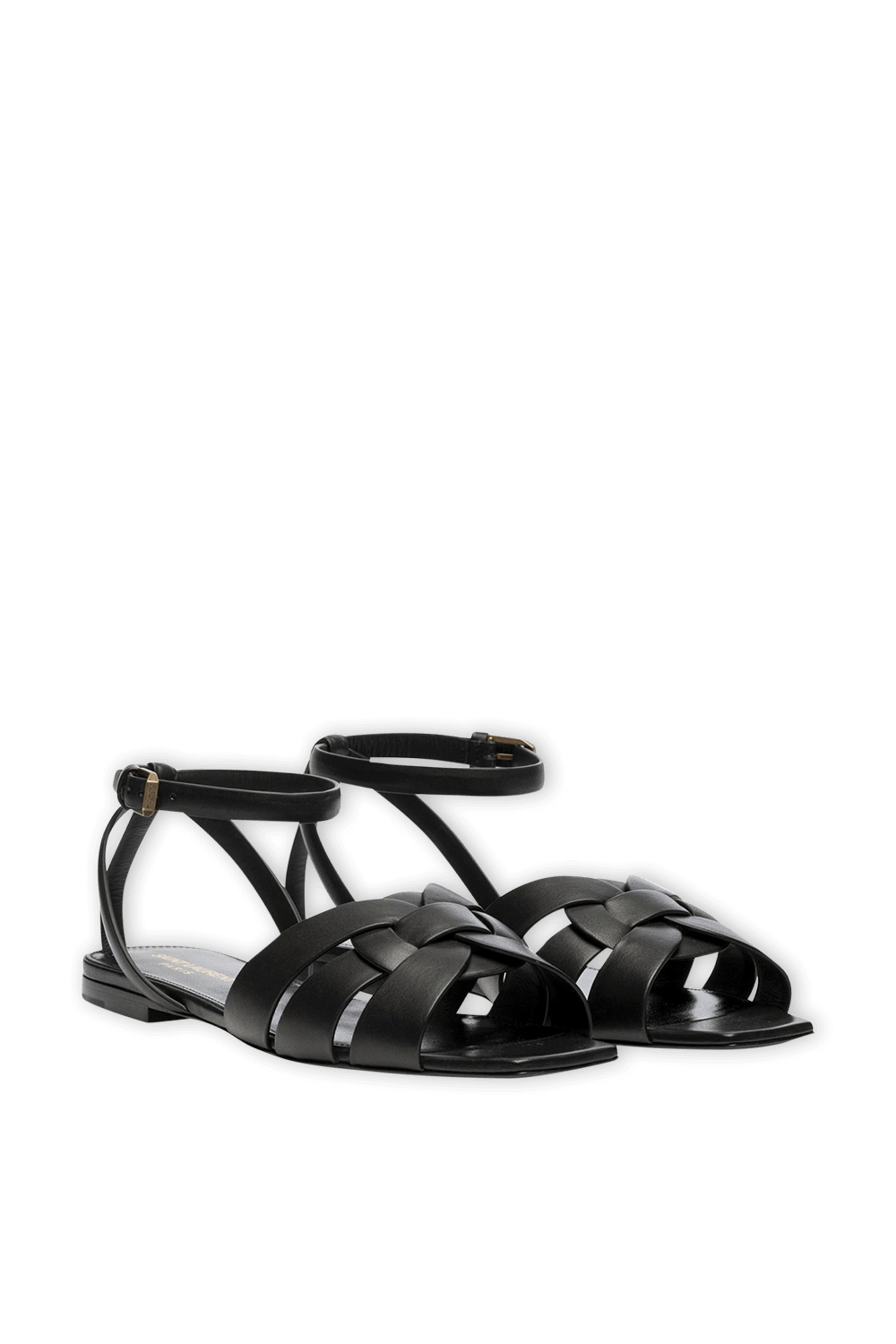 Leather Sandals in Black image number null SAINT LAURENT