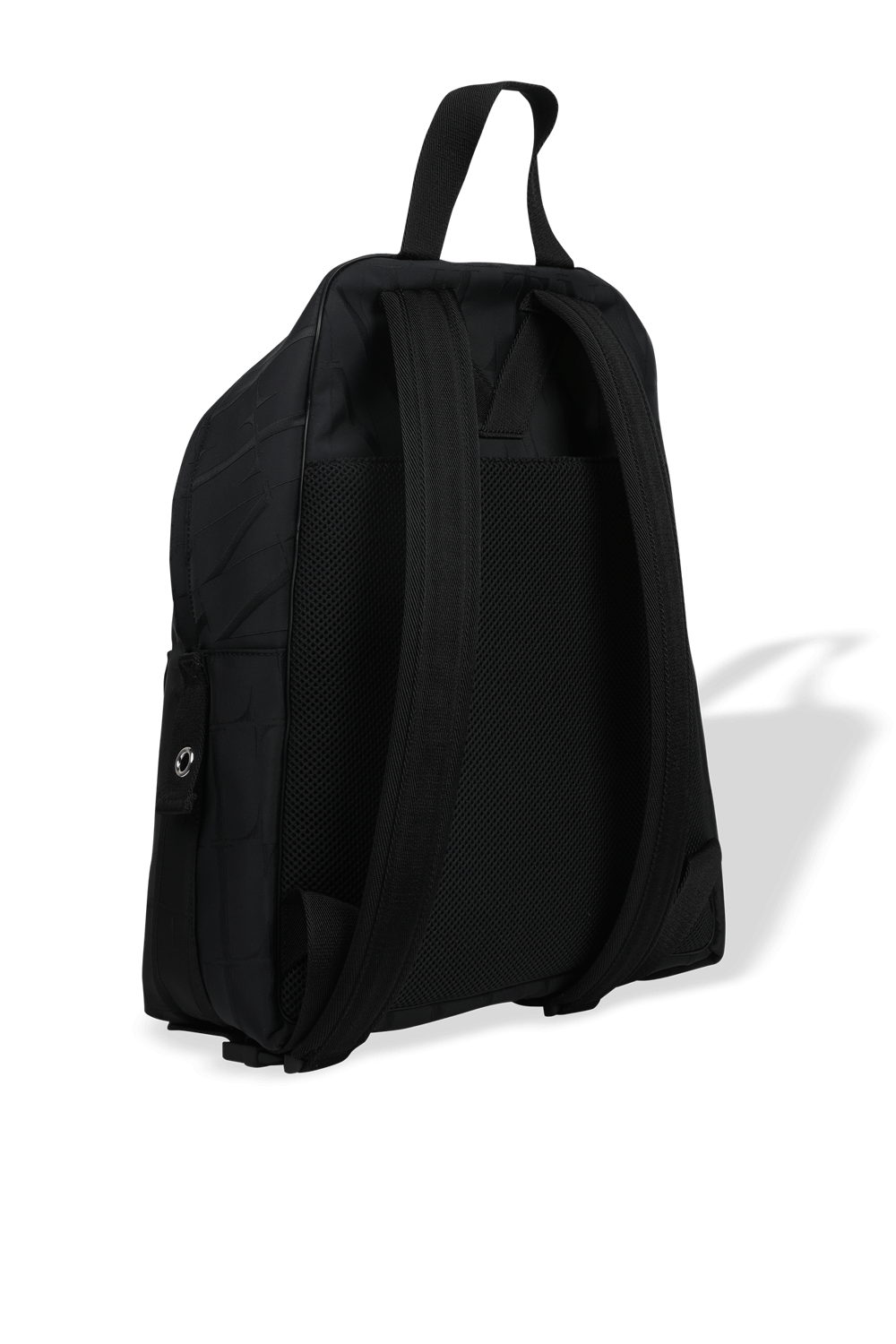 תמונה אחורית של Logo Print All Over Backpack in Black