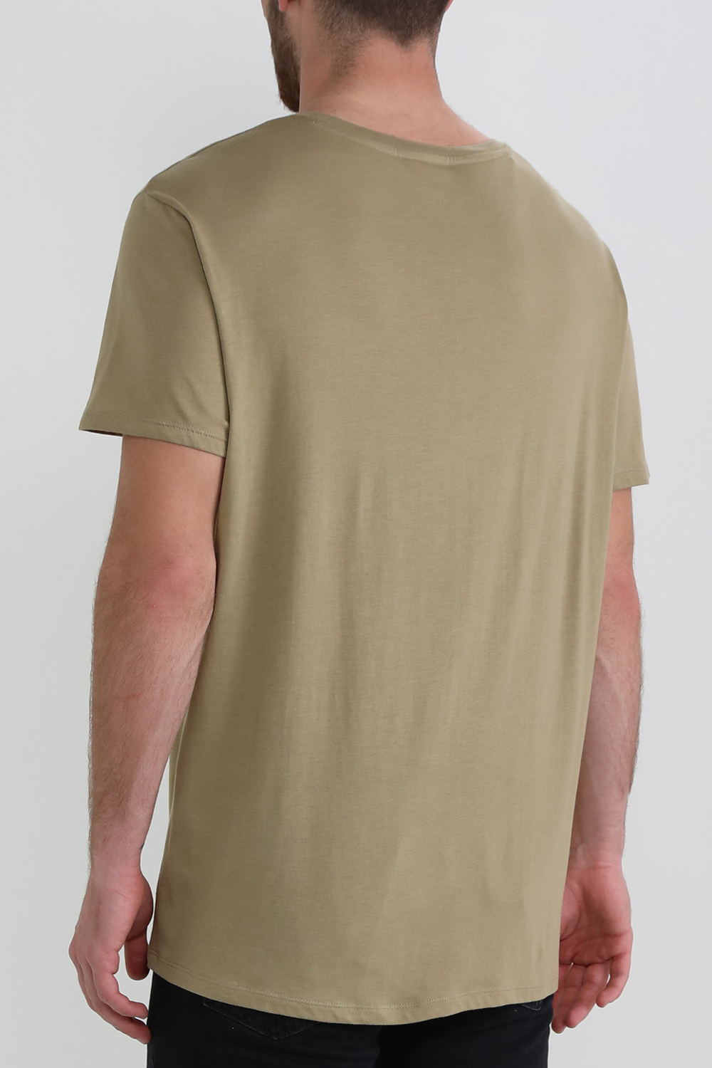 תמונת דוגמן אחורית של חולצת טי קלאסית