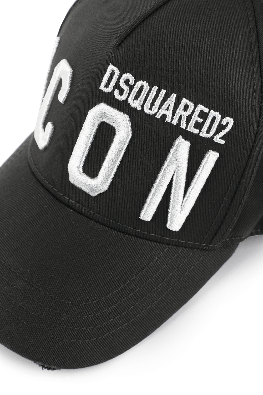 Embroidered Cargo Baseball Cap in Black DSQUARED2