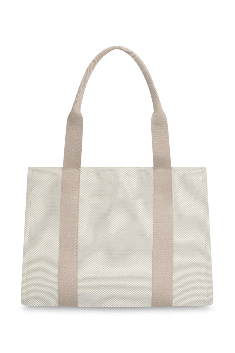 תמונה אחורית של Two-Tone Canvas Tote Bag