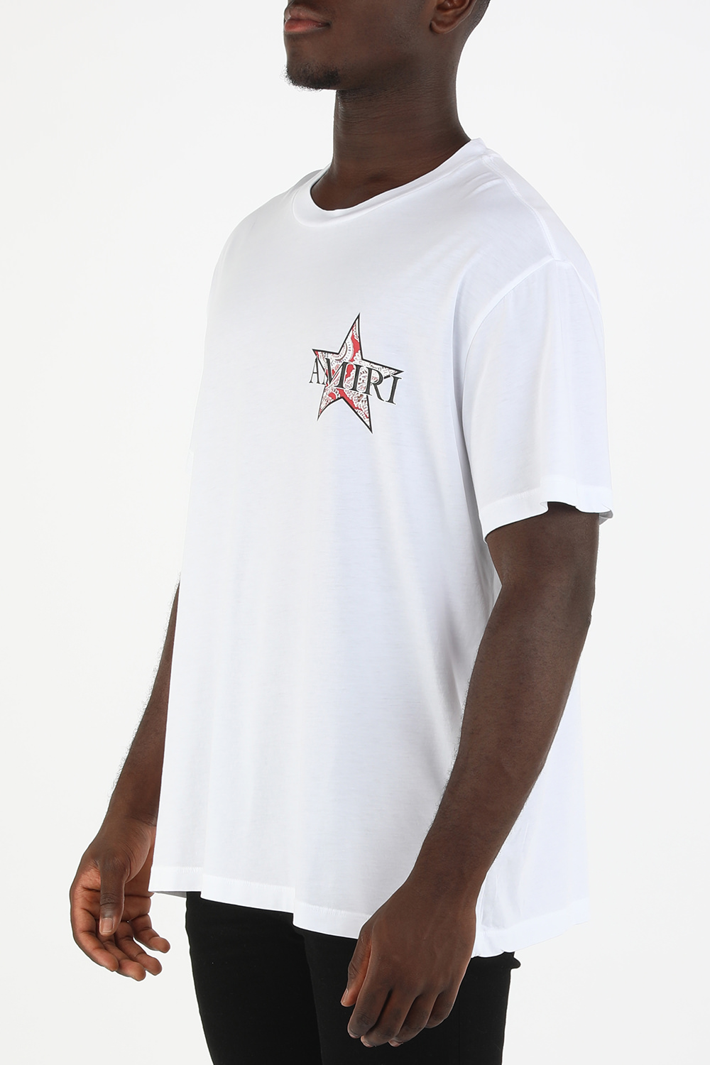 תמונת דוגמן קידמית של Paisley Star Tee in White