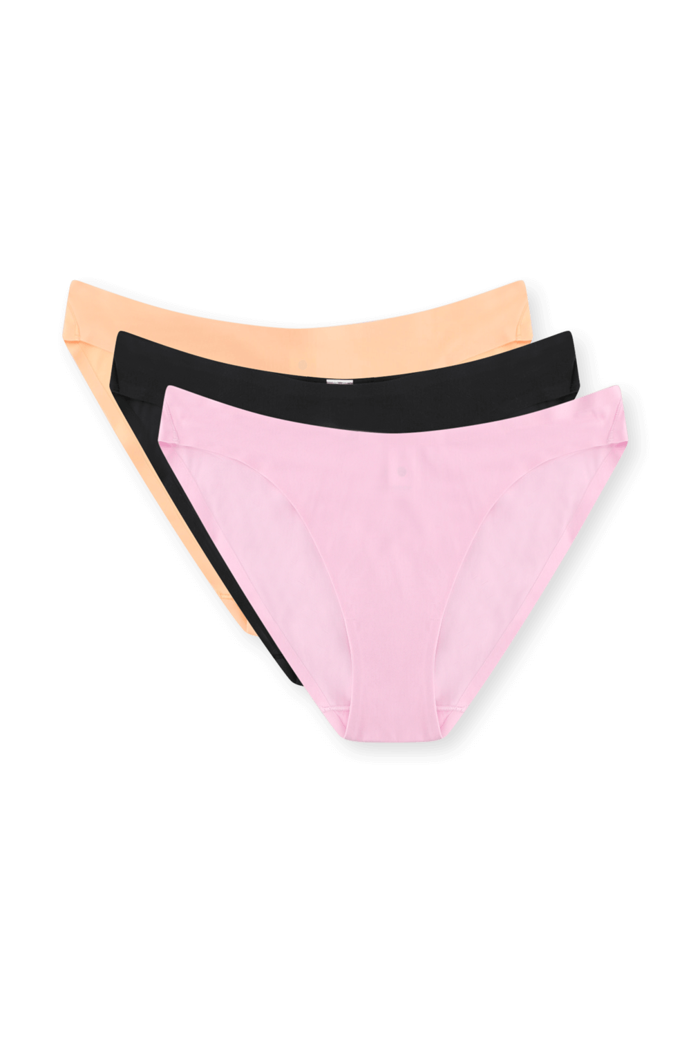 תמונה קידמית של Wundermost Ultra-Soft Nulu Mid-Rise Bikini Underwear 3 Pack