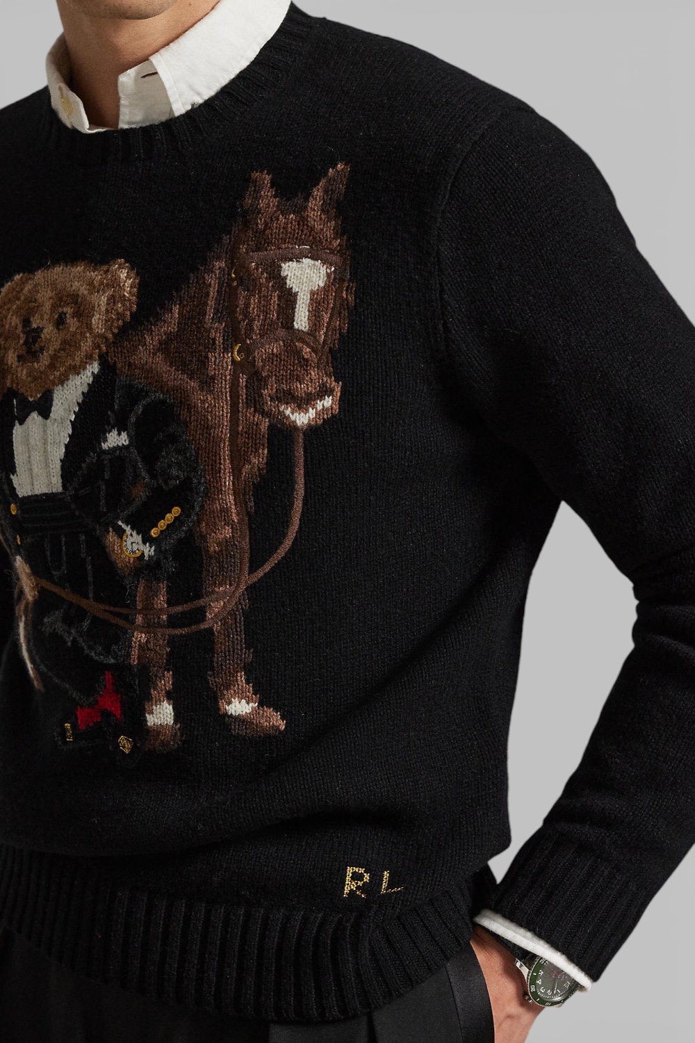 תמונת תקריב דוגמן של סריג