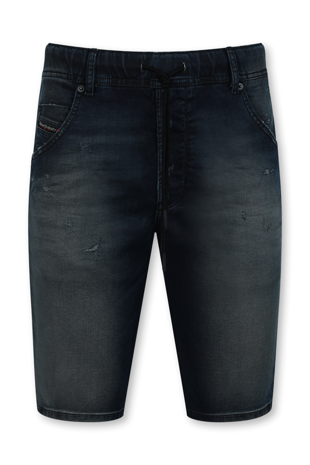 מכנסי ג'ינס קצרים כחולים עם שפשופים DIESEL