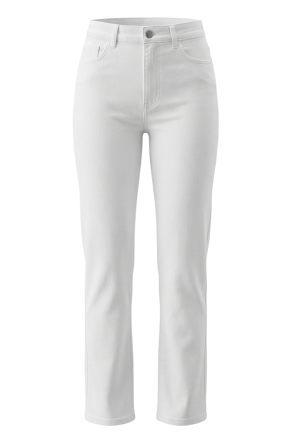 תמונה קידמית של מכנסי ג'ינס ישרים