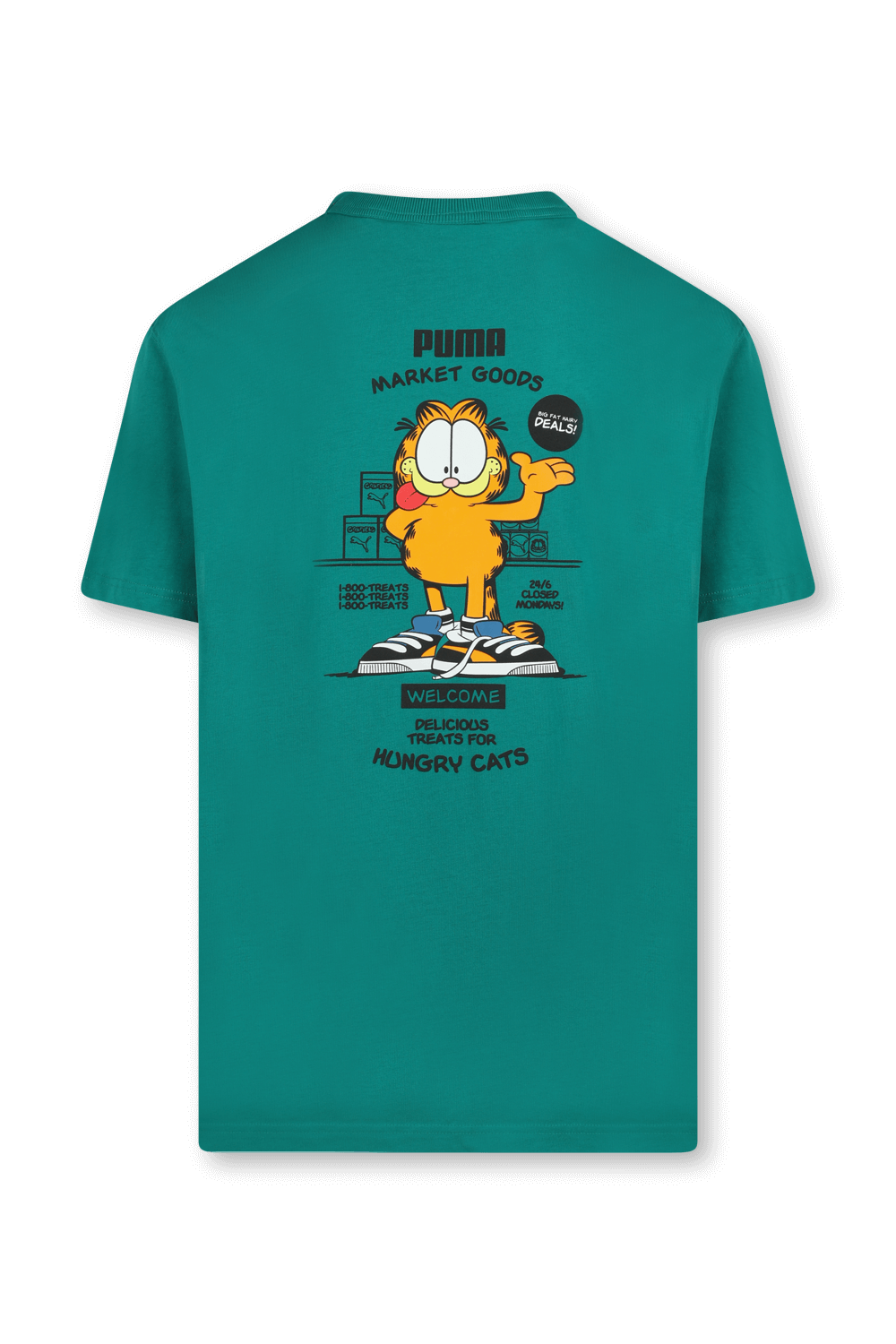 תמונה אחורית של פומה X גארפילד חולצת טי כחולה