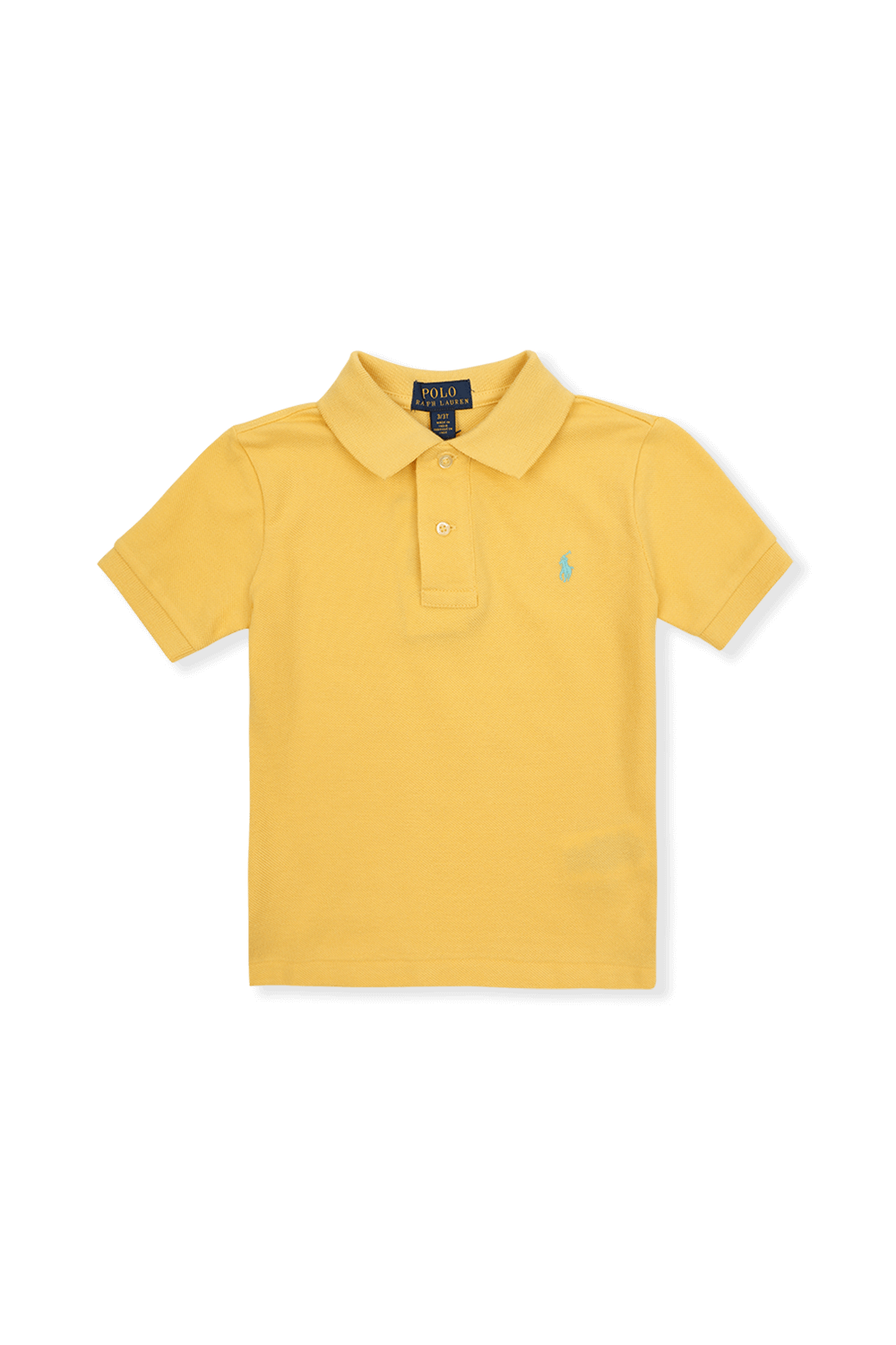גילאי 2-4 חולצת פולו צהובה עם רקמת לוגו POLO RALPH LAUREN KIDS