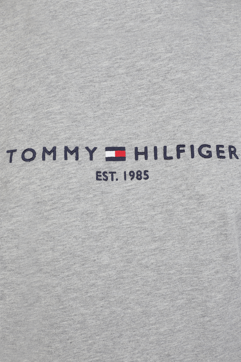 חולצת לוגו בצבע אפור TOMMY HILFIGER